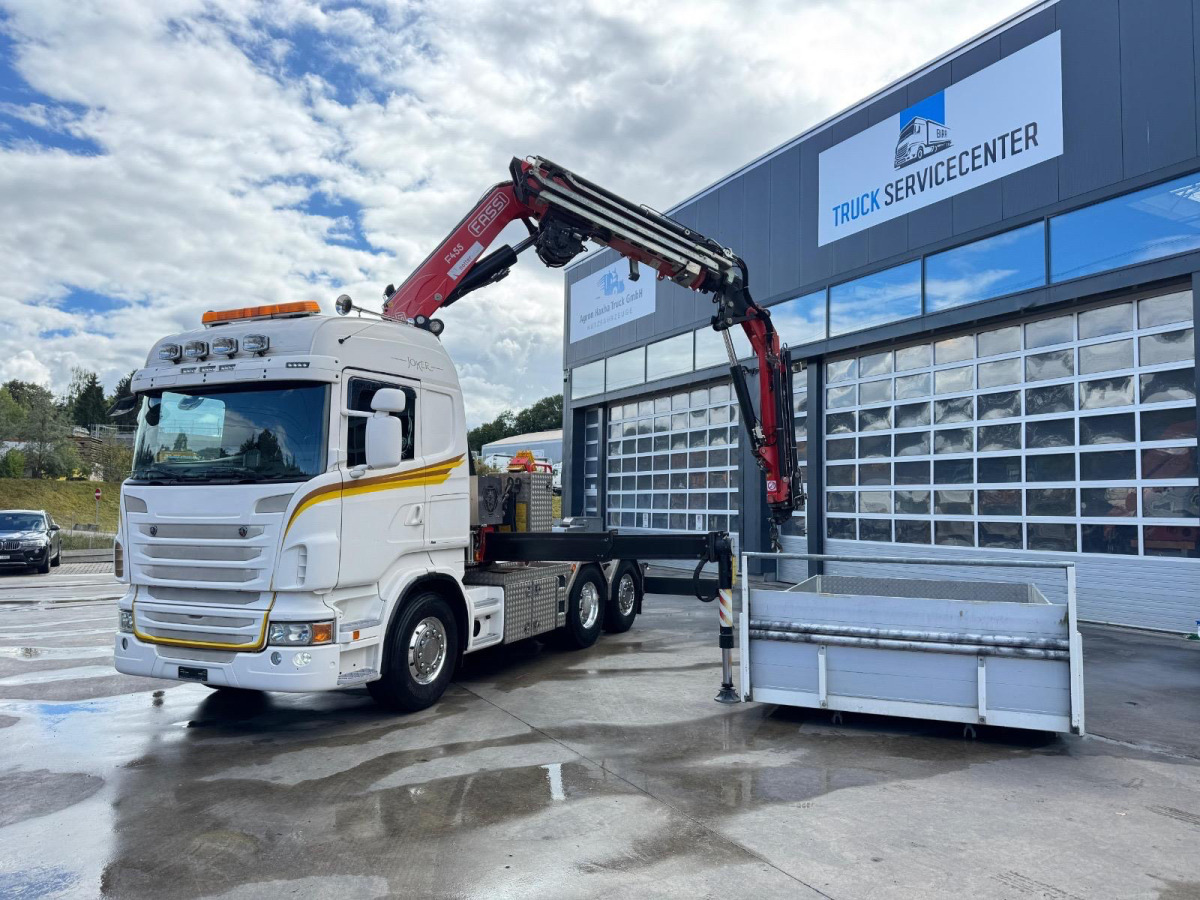 SCANIA R480 6x2 SZM/Pritsche Fassi 455 4+4 - Sunkvežimis su kranu: foto 1 SCANIA R480 6x2 SZM/Pritsche Fassi 455 4+4 - Sunkvežimis su kranu: foto 1