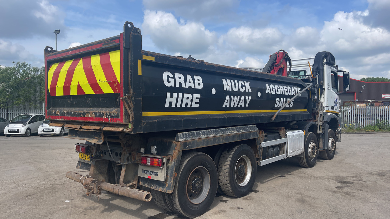 MERCEDES-BENZ AROCS  3240 - Savivartis sunkvežimis, Sunkvežimis su kranu: foto 4 MERCEDES-BENZ AROCS  3240 - Savivartis sunkvežimis, Sunkvežimis su kranu: foto 4