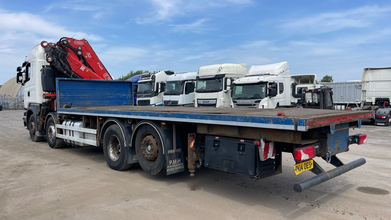 SCANIA R 450 - Platforminis/ Bortinis sunkvežimis, Sunkvežimis su kranu: foto 3 SCANIA R 450 - Platforminis/ Bortinis sunkvežimis, Sunkvežimis su kranu: foto 3