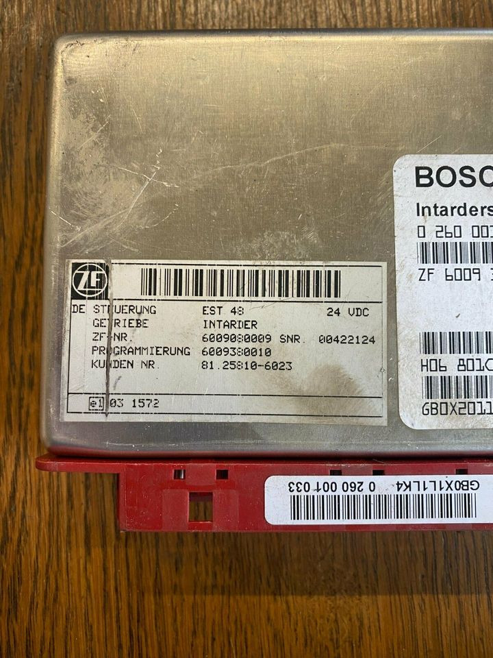BOSCH Intardersteuerung 0260001033 ZF 6009380001 MAN 81258106023 - Valdymo blokas - Sunkvežimis: foto 2 BOSCH Intardersteuerung 0260001033 ZF 6009380001 MAN 81258106023 - Valdymo blokas - Sunkvežimis: foto 2