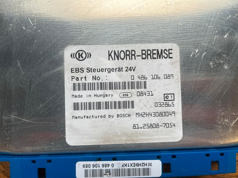 MAN KNORR-BREMSE EBS Steuergerät 81.25808-7054 - Valdymo blokas - Sunkvežimis: foto 2 MAN KNORR-BREMSE EBS Steuergerät 81.25808-7054 - Valdymo blokas - Sunkvežimis: foto 2
