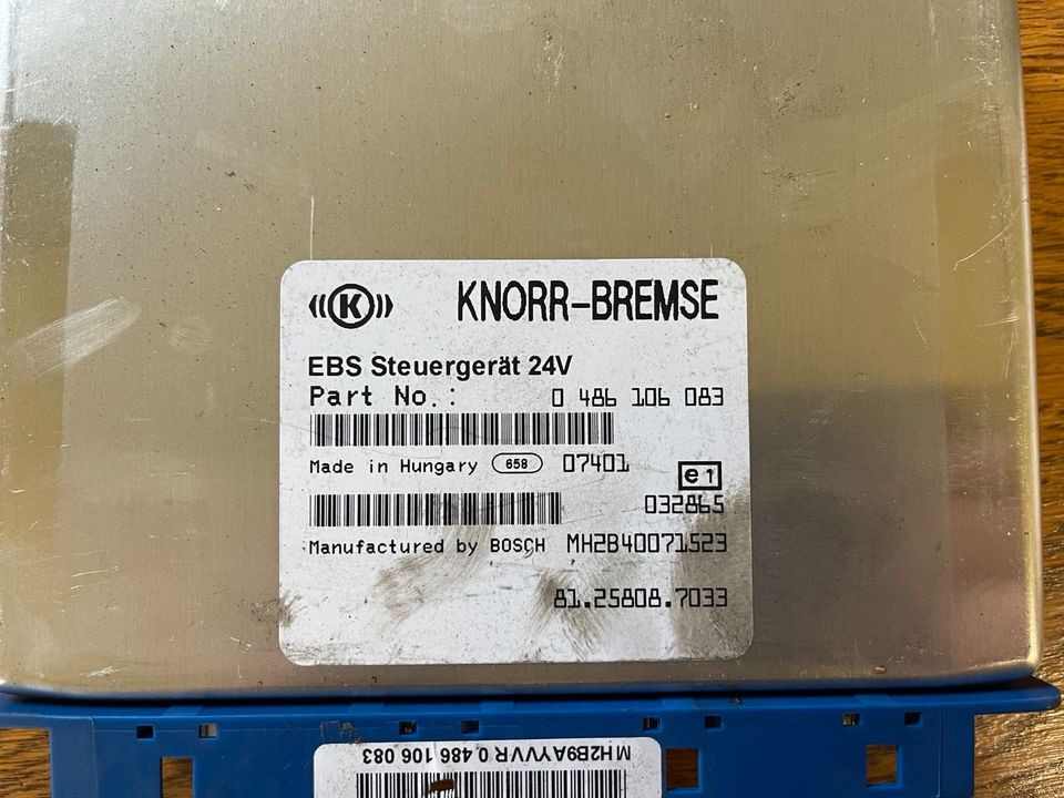 MAN TGX TGL Knorr-Bremse EBS Elektronik 81258087033 - Valdymo blokas - Sunkvežimis: foto 2 MAN TGX TGL Knorr-Bremse EBS Elektronik 81258087033 - Valdymo blokas - Sunkvežimis: foto 2