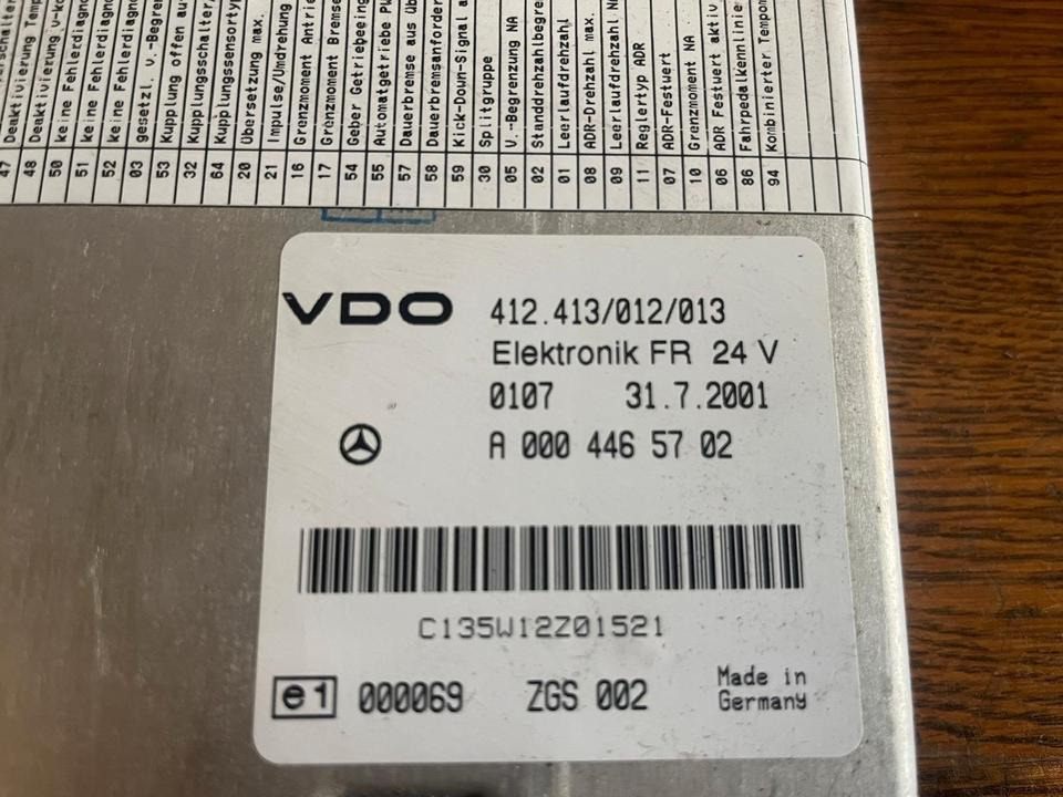 Mercedes Atego Elektronik FR VDO Steuergerät A0004465702 - Valdymo blokas: foto 3 Mercedes Atego Elektronik FR VDO Steuergerät A0004465702 - Valdymo blokas: foto 3