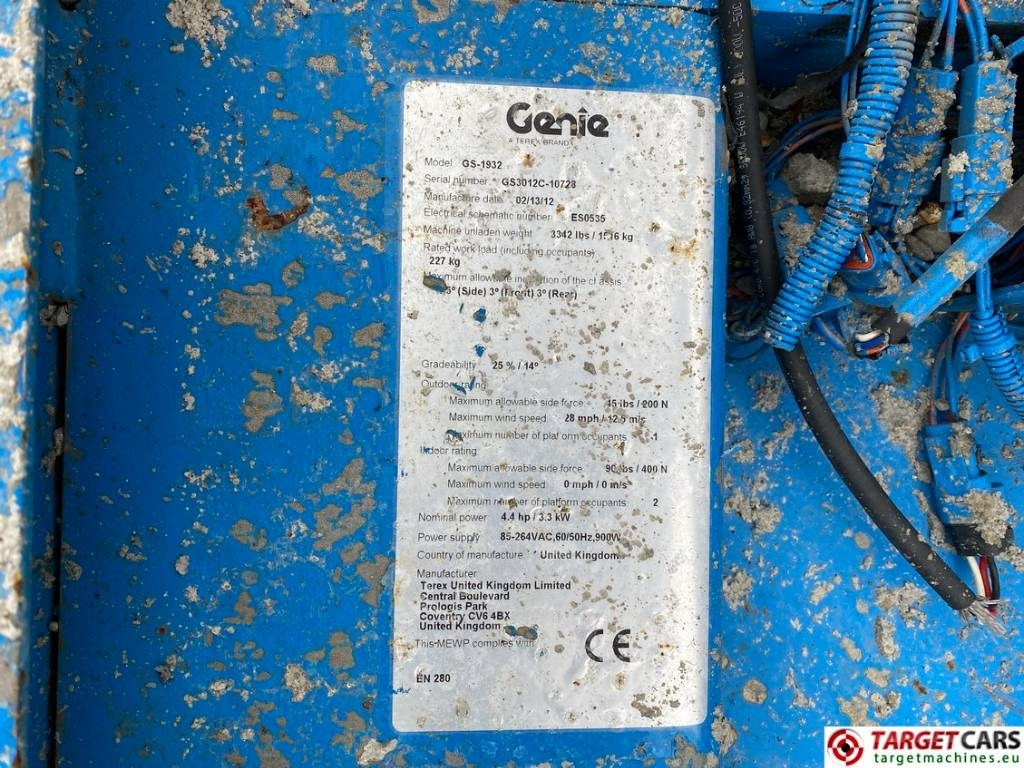 Žirklinis keltuvas Genie GS-1932 Electric Scissor Work Lift 779cm: foto 8