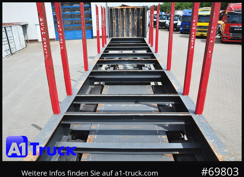 Miškovežio puspriekabė FLIEGL SDS01, Langholz, Containeraufbau, Liftachse,: foto 14