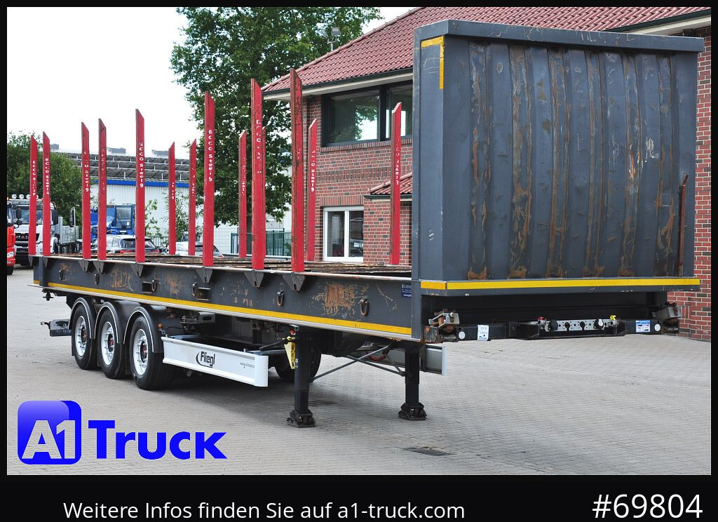 FLIEGL SDS01, Langholz, Containeraufbau, Liftachse, - Miškovežio puspriekabė: foto 1 FLIEGL SDS01, Langholz, Containeraufbau, Liftachse, - Miškovežio puspriekabė: foto 1