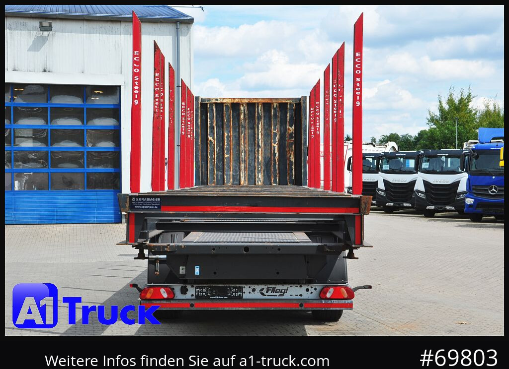 Miškovežio puspriekabė FLIEGL SDS01, Langholz, Containeraufbau, Liftachse,: foto 10
