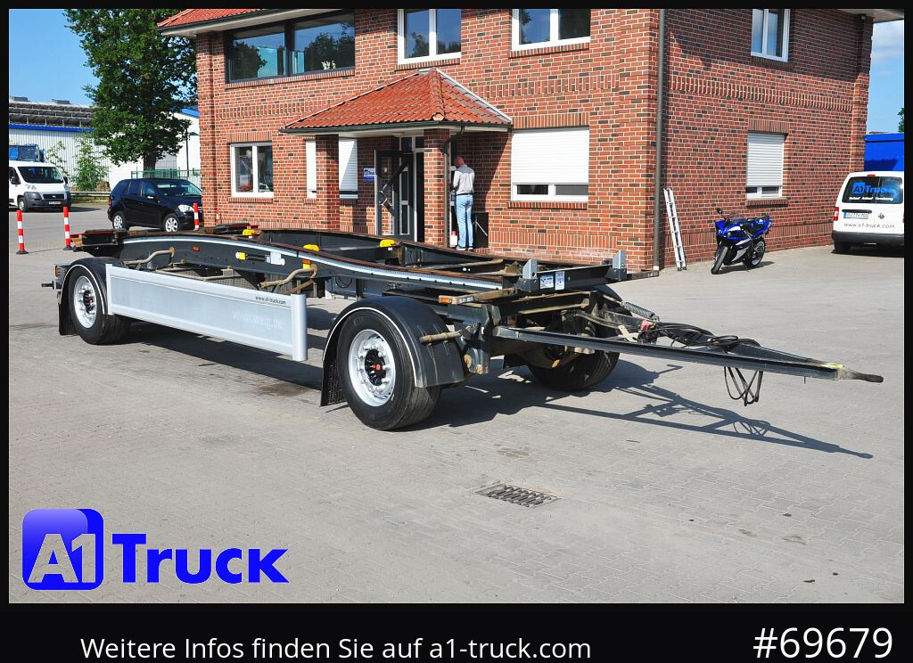HUEFFERMANN HSA 1870 Luft, SAF, Scheibenbremse - Kablio/ Skip loader priekaba: foto 1 HUEFFERMANN HSA 1870 Luft, SAF, Scheibenbremse - Kablio/ Skip loader priekaba: foto 1