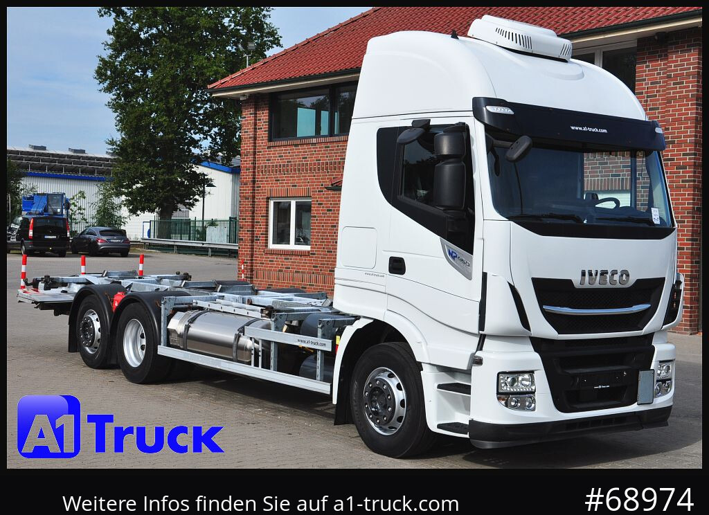 IVECO AS260SY-46 BDF LNG LBW Lenkachse Steering - Konteineris-vežimus/ Sukeisti kūną sunkvežimis: foto 1 IVECO AS260SY-46 BDF LNG LBW Lenkachse Steering - Konteineris-vežimus/ Sukeisti kūną sunkvežimis: foto 1