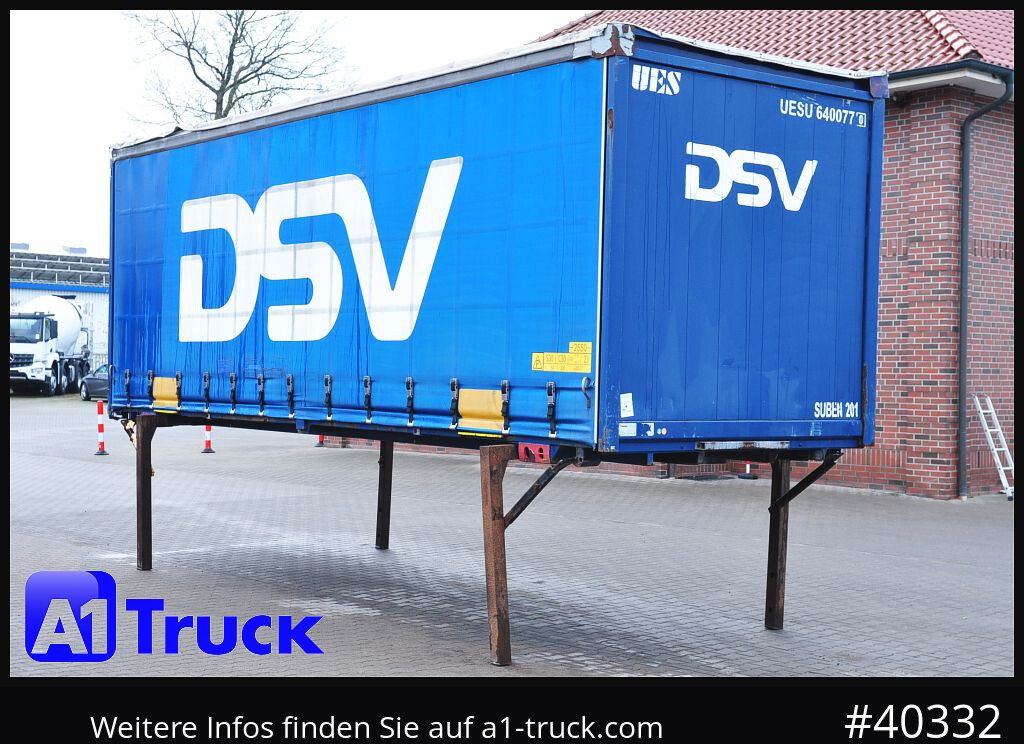 KRONE 7.45 BDF Wechselbrücke, Schiebeplane - Tentinis kėbulas: foto 1 KRONE 7.45 BDF Wechselbrücke, Schiebeplane - Tentinis kėbulas: foto 1