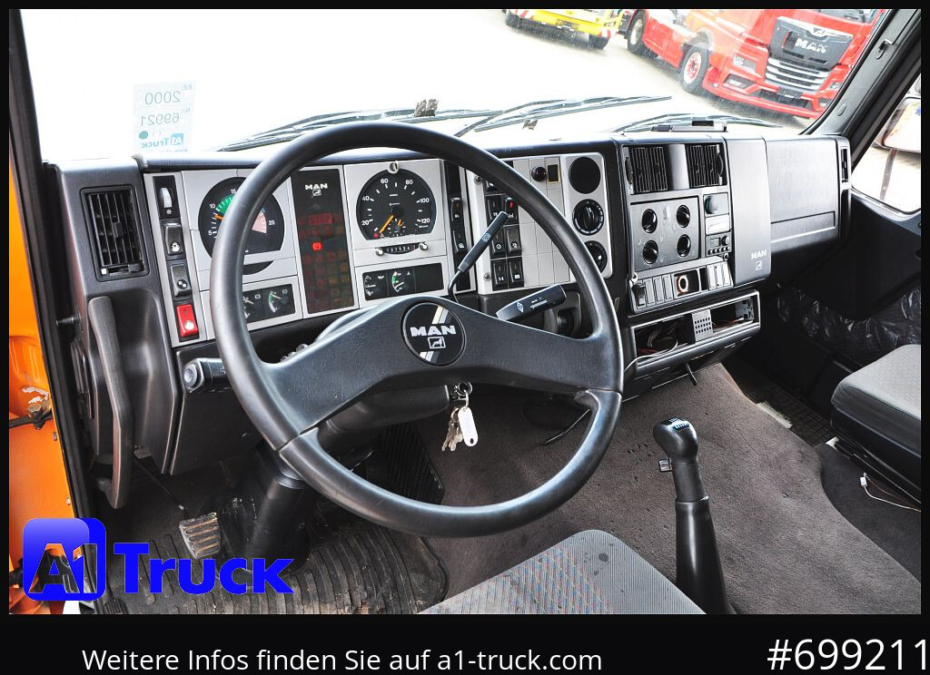 MAN MAN F 2000 26.464 Intarder Kran PK 15.500 Funk, - Platforminis/ Bortinis sunkvežimis, Sunkvežimis su kranu: foto 4 MAN MAN F 2000 26.464 Intarder Kran PK 15.500 Funk, - Platforminis/ Bortinis sunkvežimis, Sunkvežimis su kranu: foto 4