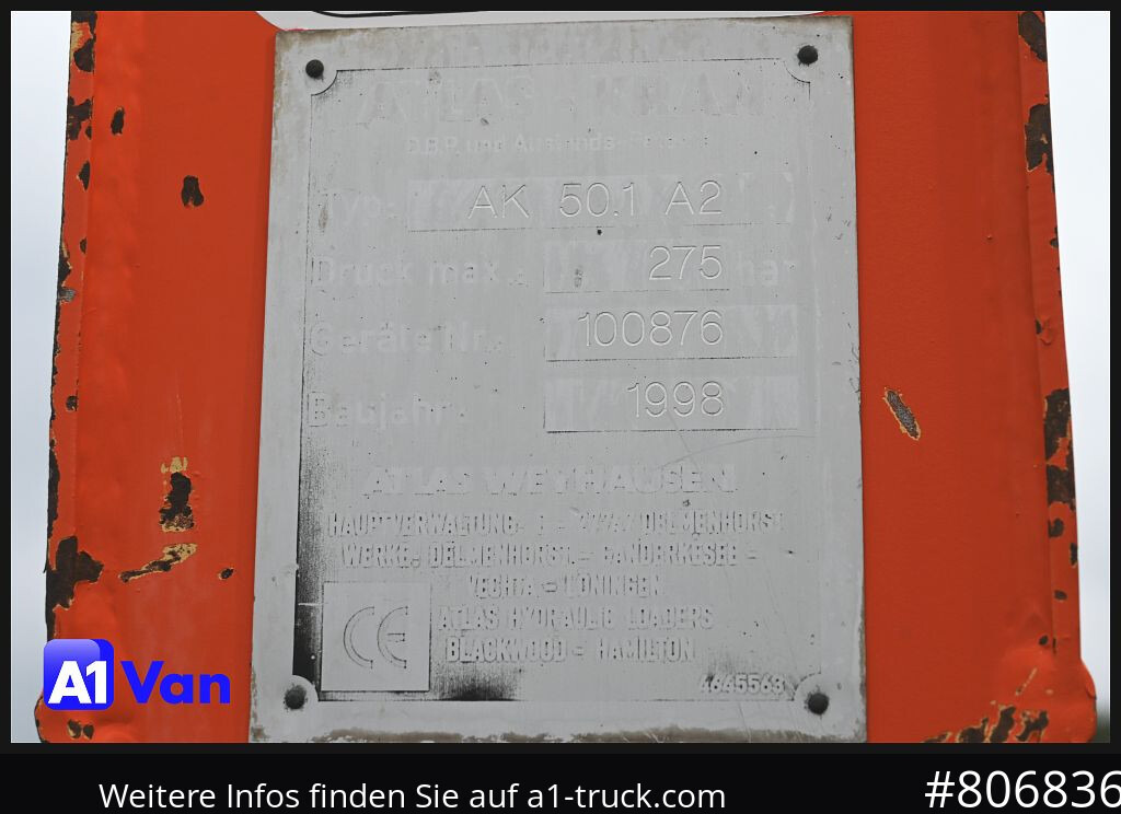 MAN TGL 8.180 Kipper Kran, Meiller, Atlas, AHK - Savivartis sunkvežimis: foto 4 MAN TGL 8.180 Kipper Kran, Meiller, Atlas, AHK - Savivartis sunkvežimis: foto 4