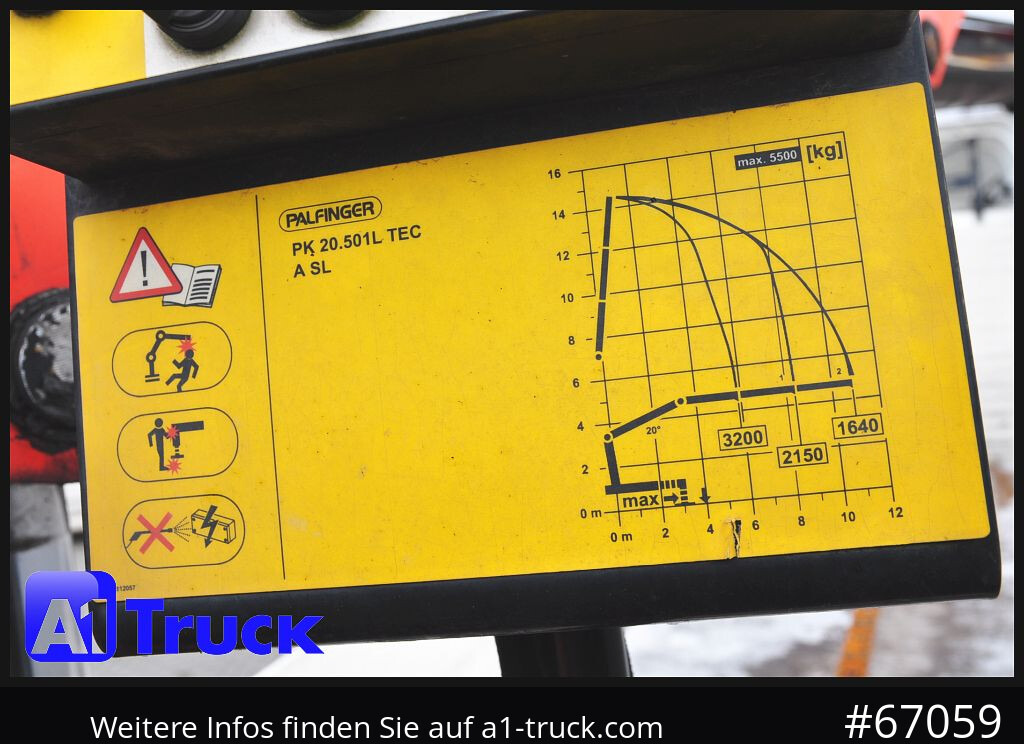 MAN TGS 26.440, Kran PK20.501L Lenkachse, - Platforminis/ Bortinis sunkvežimis, Sunkvežimis su kranu: foto 2 MAN TGS 26.440, Kran PK20.501L Lenkachse, - Platforminis/ Bortinis sunkvežimis, Sunkvežimis su kranu: foto 2