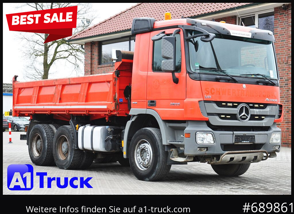 MERCEDES-BENZ Actros 2655 ,V8, 6x4 Meiller Klima , EPS - Savivartis sunkvežimis: foto 1 MERCEDES-BENZ Actros 2655 ,V8, 6x4 Meiller Klima , EPS - Savivartis sunkvežimis: foto 1