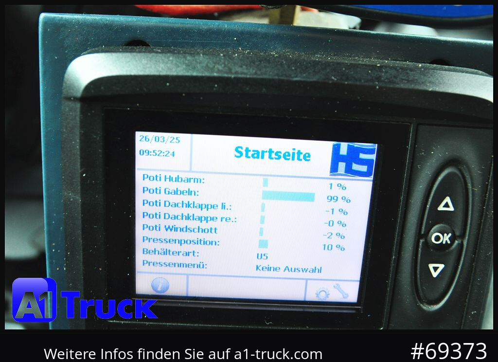 MERCEDES-BENZ Antos 2533, HS Millenium XXL37 Überkopflader, - Šiukšliavežis: foto 5 MERCEDES-BENZ Antos 2533, HS Millenium XXL37 Überkopflader, - Šiukšliavežis: foto 5