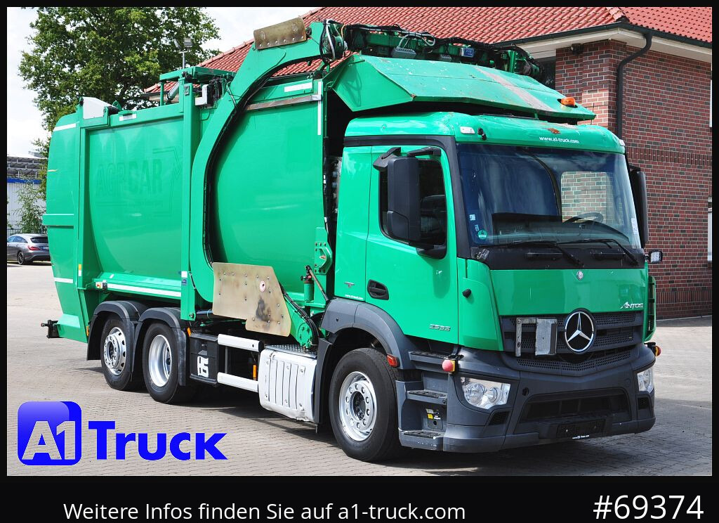 MERCEDES-BENZ Antos 2533, HS Millenium XXL37 Überkopflader, - Šiukšliavežis: foto 1 MERCEDES-BENZ Antos 2533, HS Millenium XXL37 Überkopflader, - Šiukšliavežis: foto 1