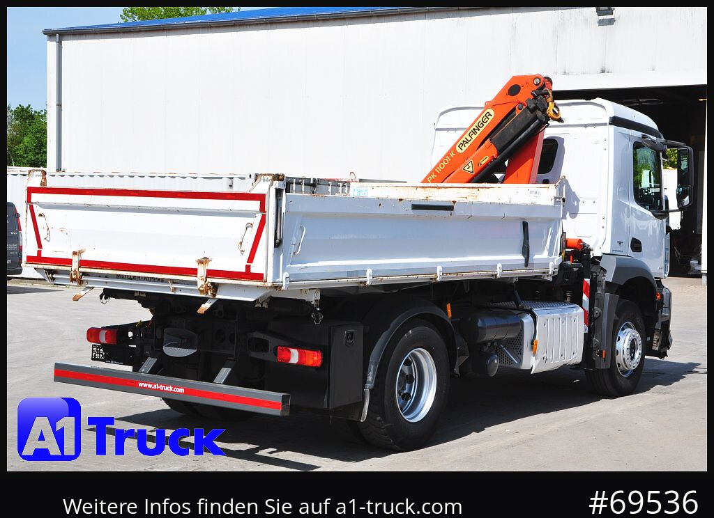 Sunkvežimis su kranu MERCEDES-BENZ Arocs 1830, Kipper + Kran,Palfinger, Funk,: foto 9