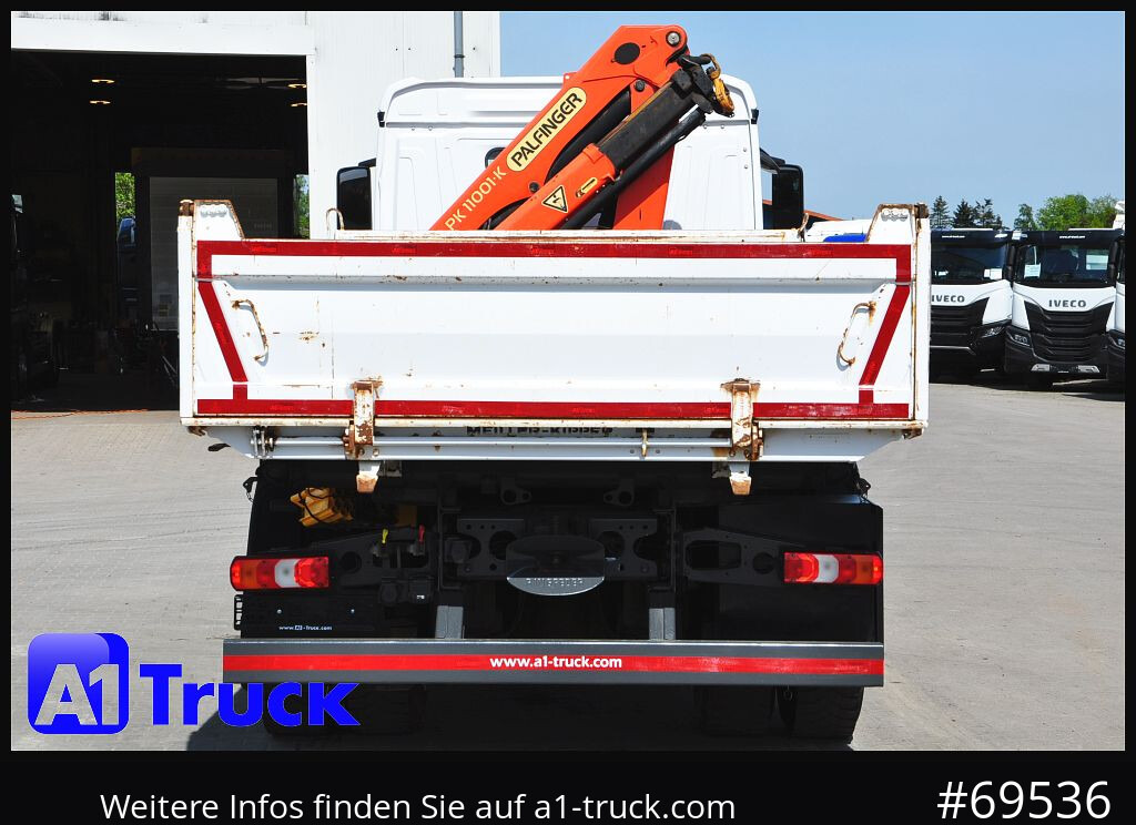 Sunkvežimis su kranu MERCEDES-BENZ Arocs 1830, Kipper + Kran,Palfinger, Funk,: foto 10
