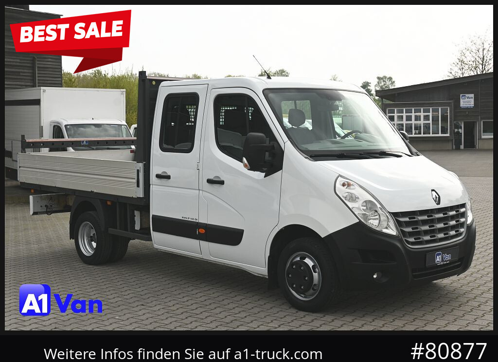 RENAULT Master Pritsche Doka, AHK 3,5Tonnen , Klima, Luftfederung - Bortinis automobilis, Komercinis automobilis su dviguba kabina: foto 1 RENAULT Master Pritsche Doka, AHK 3,5Tonnen , Klima, Luftfederung - Bortinis automobilis, Komercinis automobilis su dviguba kabina: foto 1