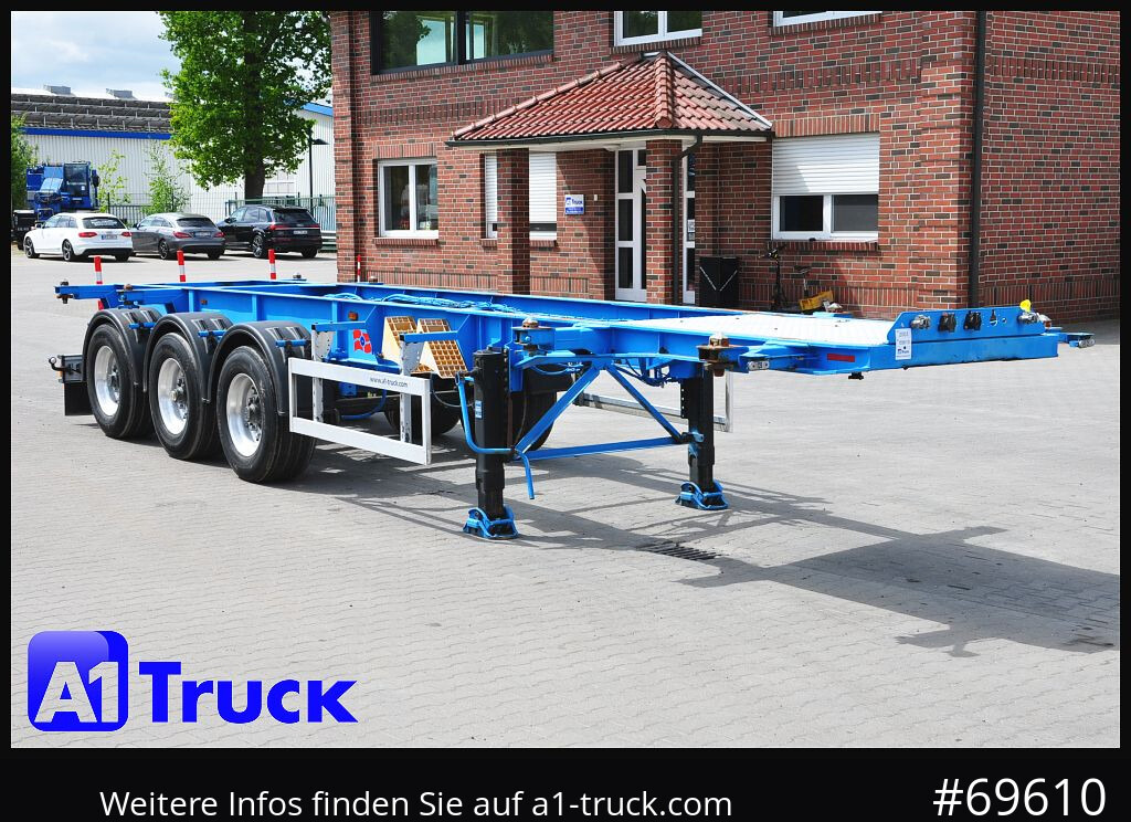 ROHR ADR, Alufelgen, 20- 30 Fuss Container - Konteineris-vežimus/ Sukeisti kūną puspriekabė: foto 1 ROHR ADR, Alufelgen, 20- 30 Fuss Container - Konteineris-vežimus/ Sukeisti kūną puspriekabė: foto 1