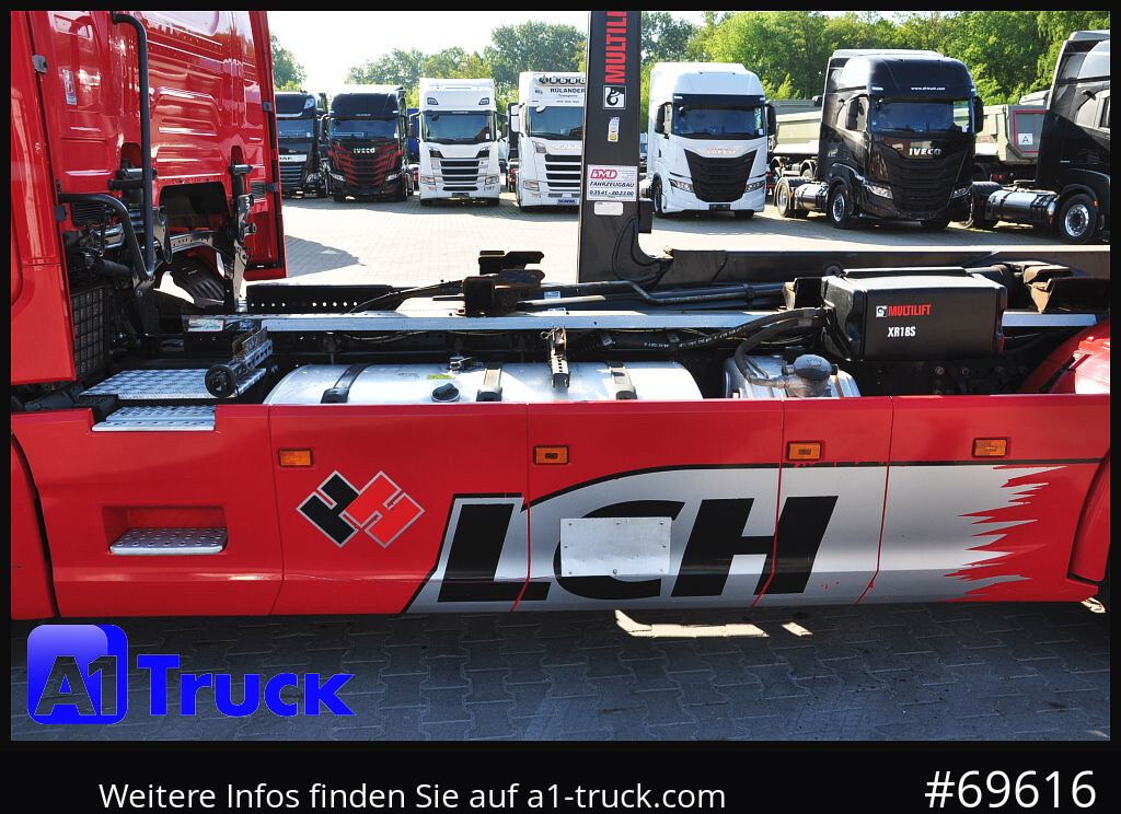 SCANIA R500, Abrollkipper, HIAB, Lift-Lenkachse, - Hook-lift sunkvežimis: foto 2 SCANIA R500, Abrollkipper, HIAB, Lift-Lenkachse, - Hook-lift sunkvežimis: foto 2