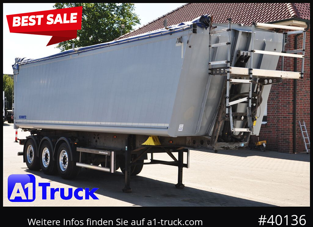 SCHMITZ SKI 24, SL 9.6 Lift, ca. 50m³ - Savivartis puspriekabė: foto 1 SCHMITZ SKI 24, SL 9.6 Lift, ca. 50m³ - Savivartis puspriekabė: foto 1