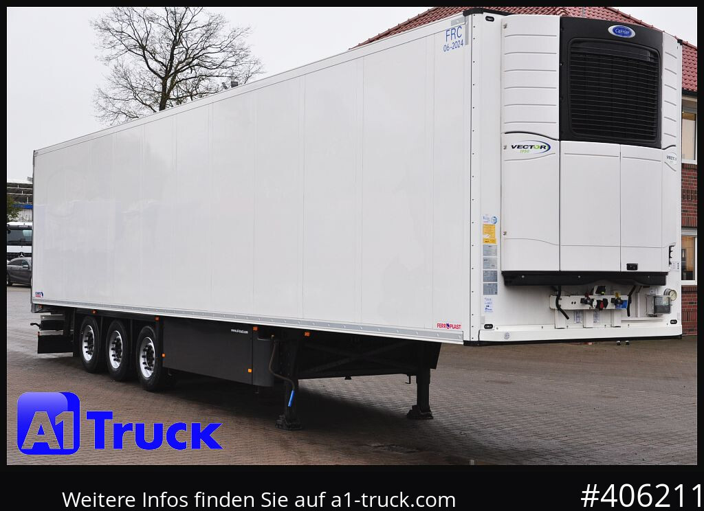 SCHMITZ SKO FP45, Blumenbreit, Carrier 1950. - Refrižeratorius puspriekabė: foto 1 SCHMITZ SKO FP45, Blumenbreit, Carrier 1950. - Refrižeratorius puspriekabė: foto 1