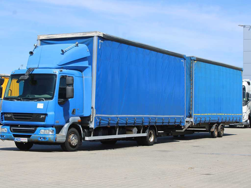 DAF FA LF 45, EURO 5, TYRES 80% + AGADOS TRAILER - Tentinis sunkvežimis: foto 1 DAF FA LF 45, EURO 5, TYRES 80% + AGADOS TRAILER - Tentinis sunkvežimis: foto 1