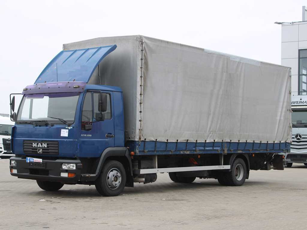 MAN LE 12.220, EURO 6, HYDRAULIC FRONT, TIRES 80% - Tentinis sunkvežimis: foto 1 MAN LE 12.220, EURO 6, HYDRAULIC FRONT, TIRES 80% - Tentinis sunkvežimis: foto 1