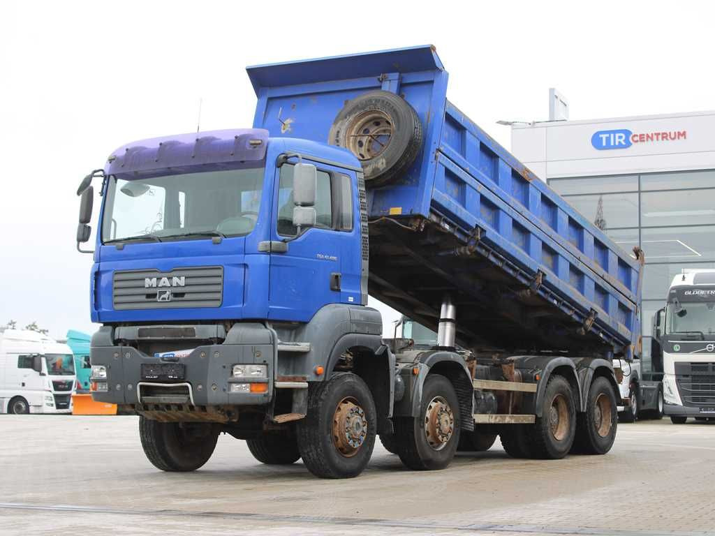 MAN TGA 41.480, 8X6, THREE-SIDED, EURO 3, RETARDER - Savivartis sunkvežimis: foto 1 MAN TGA 41.480, 8X6, THREE-SIDED, EURO 3, RETARDER - Savivartis sunkvežimis: foto 1