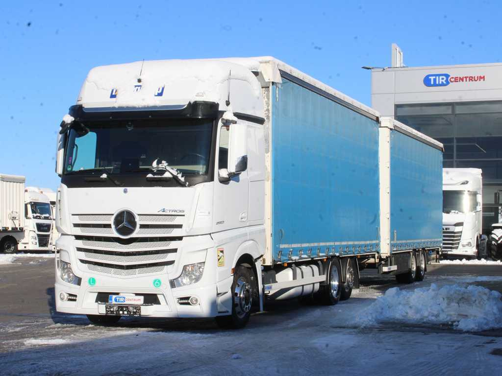 Mercedes-Benz ACTROS 2553, EURO 6, 6X2, AIR SUSPENSION, DRIVE-THROUGH + PANAV - Tentinis sunkvežimis: foto 1 Mercedes-Benz ACTROS 2553, EURO 6, 6X2, AIR SUSPENSION, DRIVE-THROUGH + PANAV - Tentinis sunkvežimis: foto 1