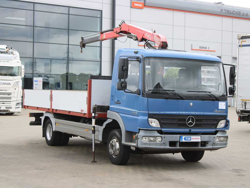 Mercedes-Benz ATEGO 1018, EURO 3, HYDRAULIC ARM FASSI F40A.21 - Platforminis/ Bortinis sunkvežimis, Sunkvežimis su kranu: foto 3 Mercedes-Benz ATEGO 1018, EURO 3, HYDRAULIC ARM FASSI F40A.21 - Platforminis/ Bortinis sunkvežimis, Sunkvežimis su kranu: foto 3