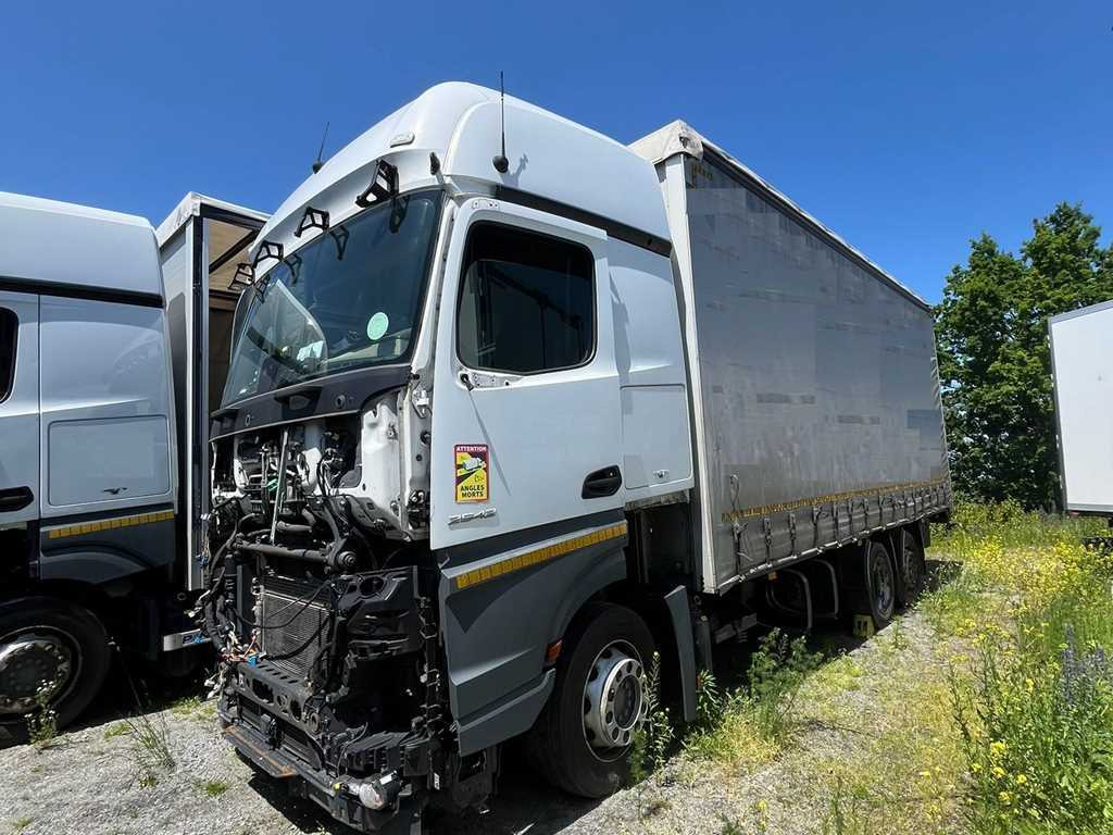Mercedes-Benz Actros 2542, 6X2 + PANAV TVK18M - Tentinis sunkvežimis: foto 1 Mercedes-Benz Actros 2542, 6X2 + PANAV TVK18M - Tentinis sunkvežimis: foto 1