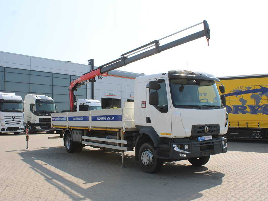 Renault D 250, EURO 6, SIDE, HYDRAULIC ARM FASSI F110 - Platforminis/ Bortinis sunkvežimis, Sunkvežimis su kranu: foto 3 Renault D 250, EURO 6, SIDE, HYDRAULIC ARM FASSI F110 - Platforminis/ Bortinis sunkvežimis, Sunkvežimis su kranu: foto 3