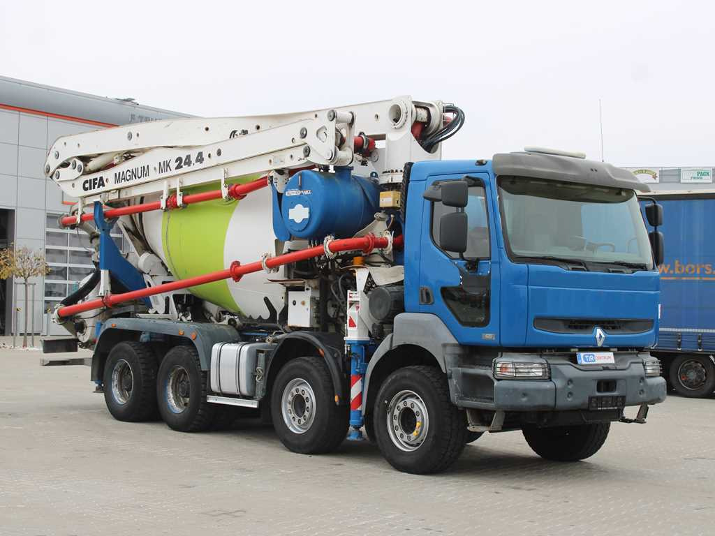 Renault KERAX 420, EURO 3, 7m3, 8X4, CIFA MAGNUM MK 24.4 CONCRETE PUMP - Betonvežis su siurbliu: foto 3 Renault KERAX 420, EURO 3, 7m3, 8X4, CIFA MAGNUM MK 24.4 CONCRETE PUMP - Betonvežis su siurbliu: foto 3