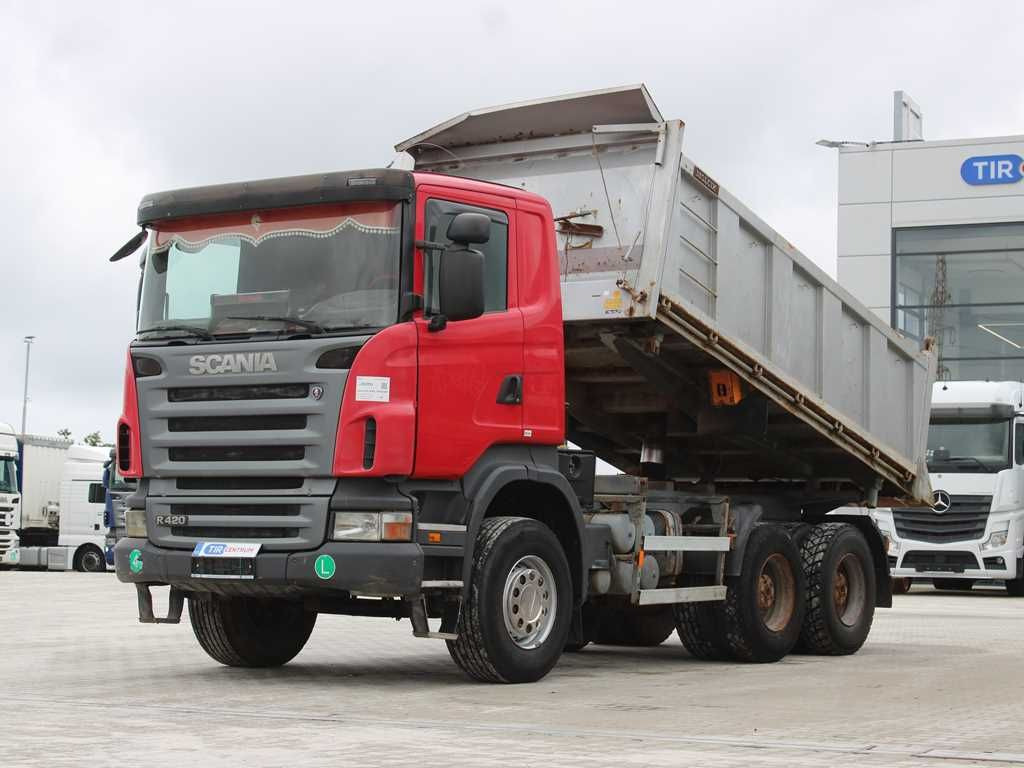 Scania R 420 CB 6X4 ,THREE-SIDED,EURO 4,RETARDER,13m³ - Savivartis sunkvežimis: foto 1 Scania R 420 CB 6X4 ,THREE-SIDED,EURO 4,RETARDER,13m³ - Savivartis sunkvežimis: foto 1