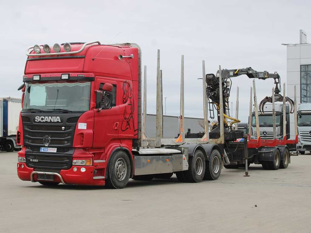 Scania R 480, CRANE LHO L120Z(78), 6X4 - Miškovežis, Sunkvežimis su kranu: foto 1 Scania R 480, CRANE LHO L120Z(78), 6X4 - Miškovežis, Sunkvežimis su kranu: foto 1