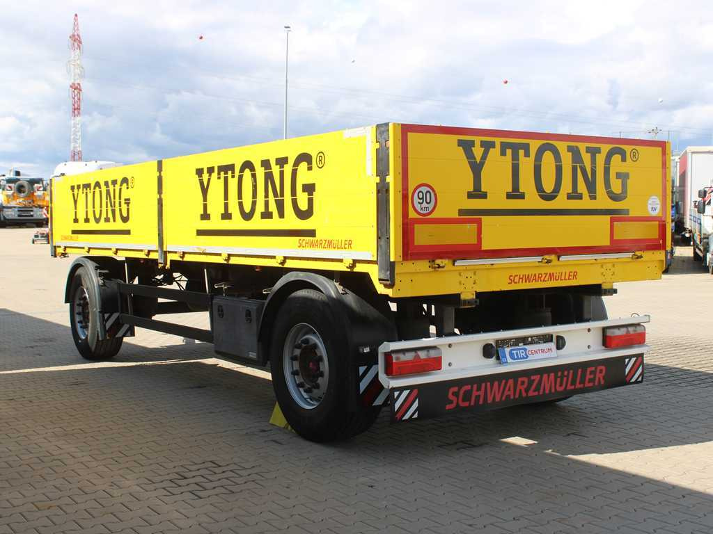 Schwarzmüller PA 2/E, SIDEBOARD, SAF, MULTILOCK, TYRES 80% - Platforminė/ Bortinė priekaba: foto 5 Schwarzmüller PA 2/E, SIDEBOARD, SAF, MULTILOCK, TYRES 80% - Platforminė/ Bortinė priekaba: foto 5