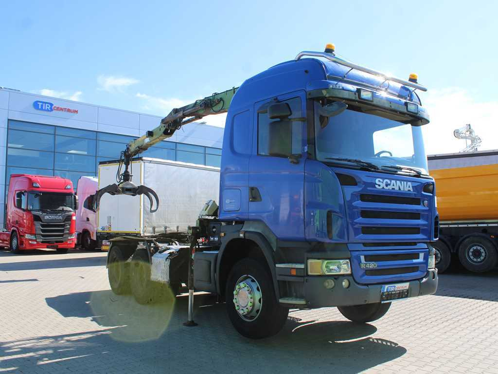 Scania R420, 6x4, EURO 3, HYDRAULIC ARM LOGLIFT F135ZT94A, LIGHTS - Vilkikas: foto 3 Scania R420, 6x4, EURO 3, HYDRAULIC ARM LOGLIFT F135ZT94A, LIGHTS - Vilkikas: foto 3