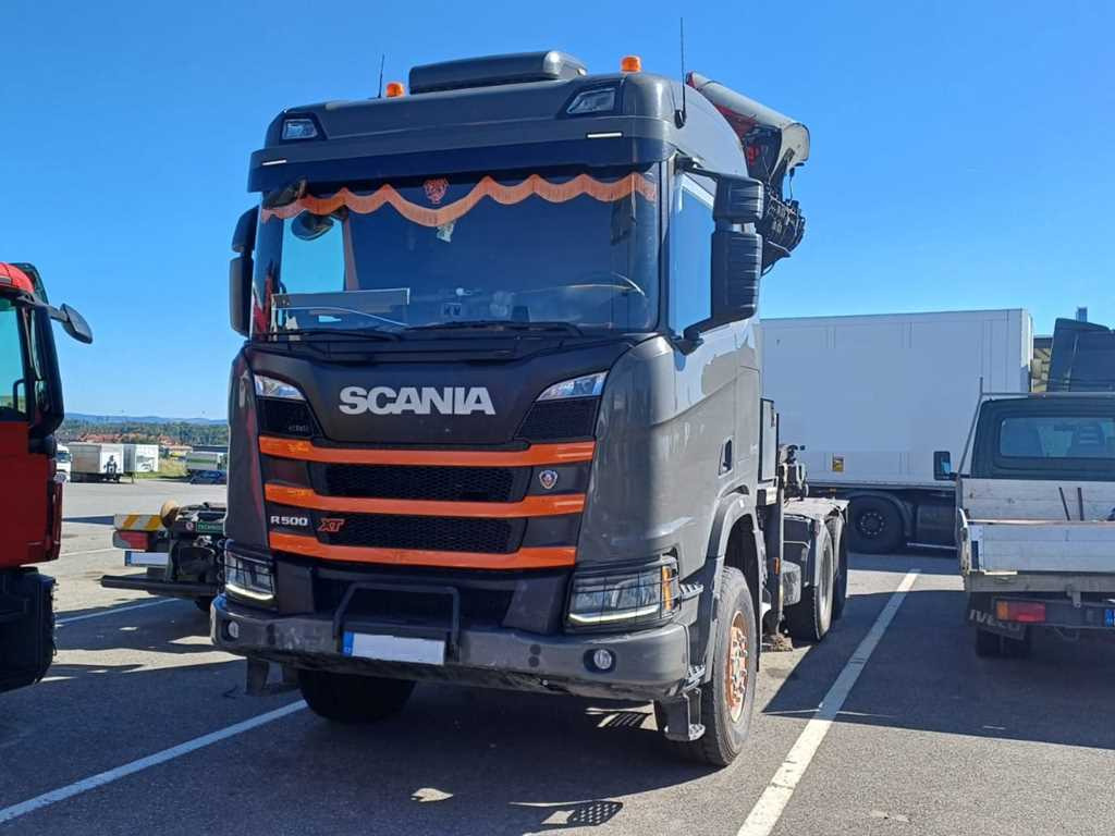 Scania R500, 6x6, RETARDER, OPTICRUISE, PALFINGER EPSILON S260Z96 - Vilkikas: foto 1 Scania R500, 6x6, RETARDER, OPTICRUISE, PALFINGER EPSILON S260Z96 - Vilkikas: foto 1