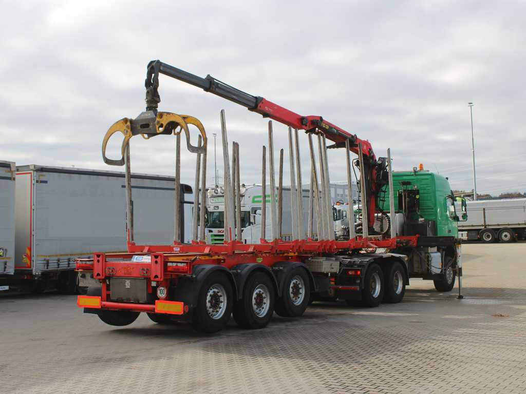 Volvo FM 540, EURO 6, 6X6, VEB+, HYDRAULIC ARM PALFINGER Q170Z96 - Vilkikas, Miškovežio puspriekabė: foto 5 Volvo FM 540, EURO 6, 6X6, VEB+, HYDRAULIC ARM PALFINGER Q170Z96 - Vilkikas, Miškovežio puspriekabė: foto 5