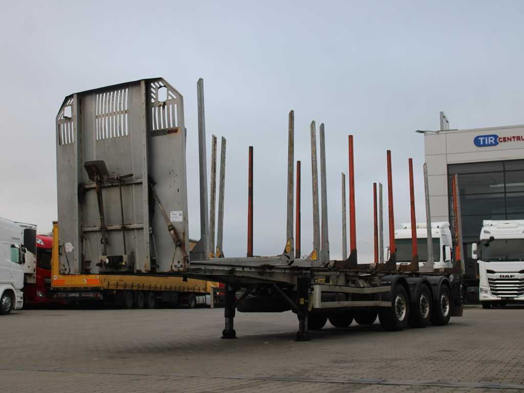 ZASŁAW D-651A, 2x LIFTING AXLE - Miškovežio puspriekabė: foto 1 ZASŁAW D-651A, 2x LIFTING AXLE - Miškovežio puspriekabė: foto 1