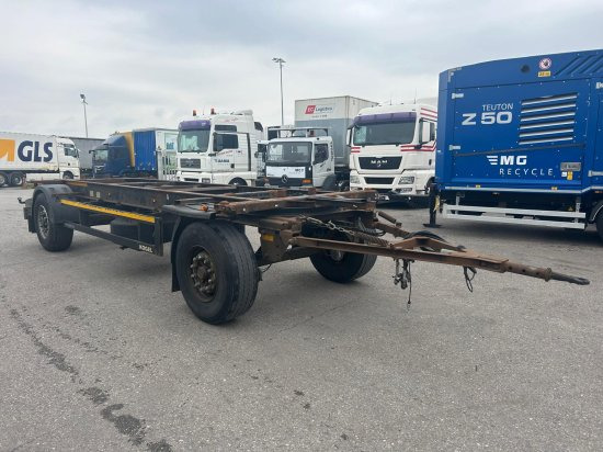 Kögel AW18, BDF-Lafette, BPW-Achsen - Konteineris-vežimus/ Sukeisti kūną priekaba: foto 1 Kögel AW18, BDF-Lafette, BPW-Achsen - Konteineris-vežimus/ Sukeisti kūną priekaba: foto 1