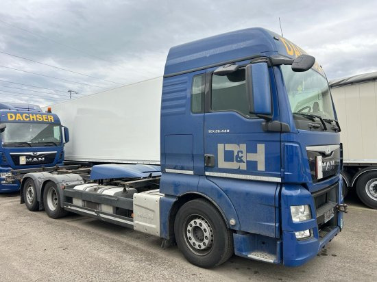MAN TGX 26.440 XLX 6x2 Liftachse, Euro 6, Retarder, Motorschaden - Konteineris-vežimus/ Sukeisti kūną sunkvežimis: foto 1 MAN TGX 26.440 XLX 6x2 Liftachse, Euro 6, Retarder, Motorschaden - Konteineris-vežimus/ Sukeisti kūną sunkvežimis: foto 1