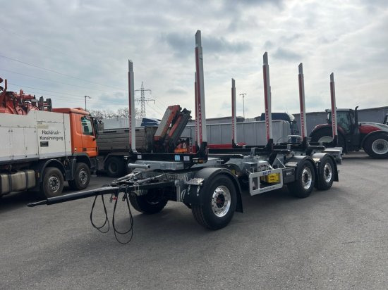 MF-CT, Holzanhänger, 3-Achsen, 4 Rungenpaare, - Miškovežio priekaba: foto 1 MF-CT, Holzanhänger, 3-Achsen, 4 Rungenpaare, - Miškovežio priekaba: foto 1