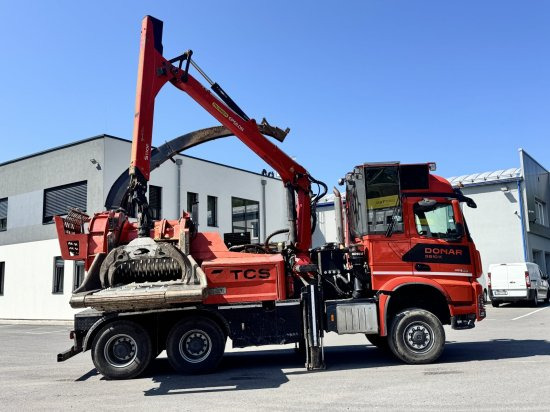 Medienos smulkintuvas, Sunkvežimis Mercedes-Benz ACTROS 6x4 DONAR 5810K ? Hack-LKW / Mobilhacker | TCS Umwelttechnik: foto 8