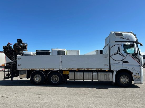 Mercedes-Benz Actros 2545 L 6x2, Retarder, Pritsche, Hiab XS 166 D-4 PRO, E5 - Platforminis/ Bortinis sunkvežimis, Sunkvežimis su kranu: foto 4 Mercedes-Benz Actros 2545 L 6x2, Retarder, Pritsche, Hiab XS 166 D-4 PRO, E5 - Platforminis/ Bortinis sunkvežimis, Sunkvežimis su kranu: foto 4