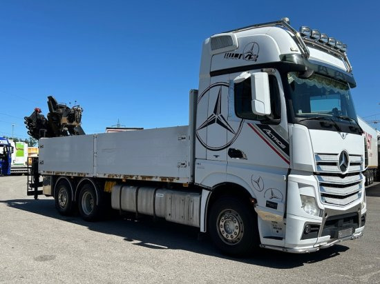 Mercedes-Benz Actros 2545 L 6x2, Retarder, Pritsche, Hiab XS 166 D-4 PRO, E5 - Platforminis/ Bortinis sunkvežimis, Sunkvežimis su kranu: foto 3 Mercedes-Benz Actros 2545 L 6x2, Retarder, Pritsche, Hiab XS 166 D-4 PRO, E5 - Platforminis/ Bortinis sunkvežimis, Sunkvežimis su kranu: foto 3