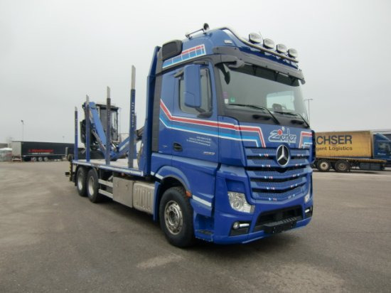 Mercedes-Benz Actros 2653 6x4 Holz Palfinger Kabinenkran - Miškovežis, Sunkvežimis su kranu: foto 3 Mercedes-Benz Actros 2653 6x4 Holz Palfinger Kabinenkran - Miškovežis, Sunkvežimis su kranu: foto 3