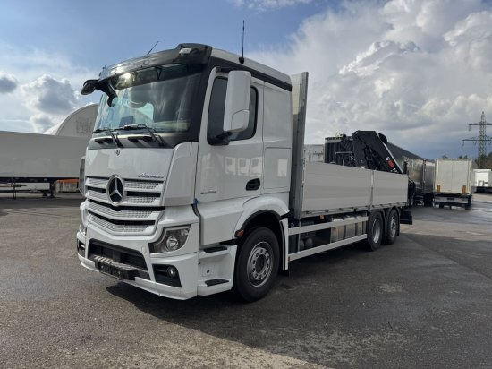 Mercedes-Benz Actros 2653, Retarder, Pritsche, Hiab Hipro 232 ES5 - Platforminis/ Bortinis sunkvežimis, Sunkvežimis su kranu: foto 3 Mercedes-Benz Actros 2653, Retarder, Pritsche, Hiab Hipro 232 ES5 - Platforminis/ Bortinis sunkvežimis, Sunkvežimis su kranu: foto 3